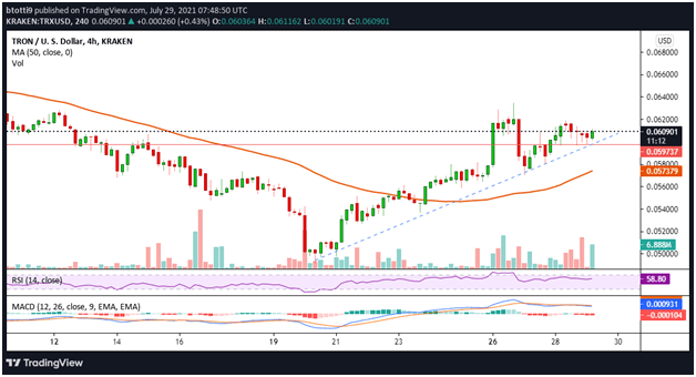 Tron 价格突破 0.060 美元：下一步是什么？