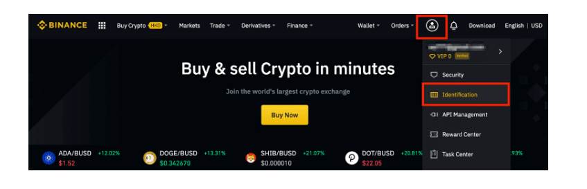 如果你不验证你的身份，币安将降低提款限额