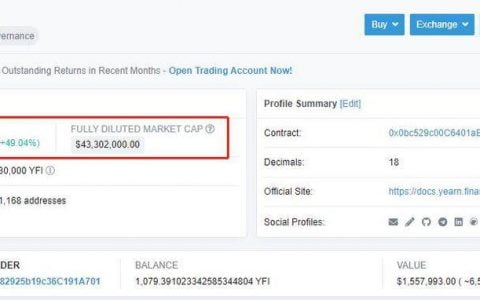 一文了解 yearn 治理代币 YFI 模型及其自动做市商价值所在