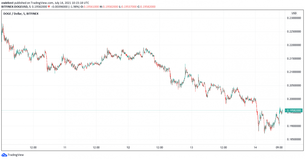 狗狗币和柴犬下跌：表情包币出现创纪录的亏损