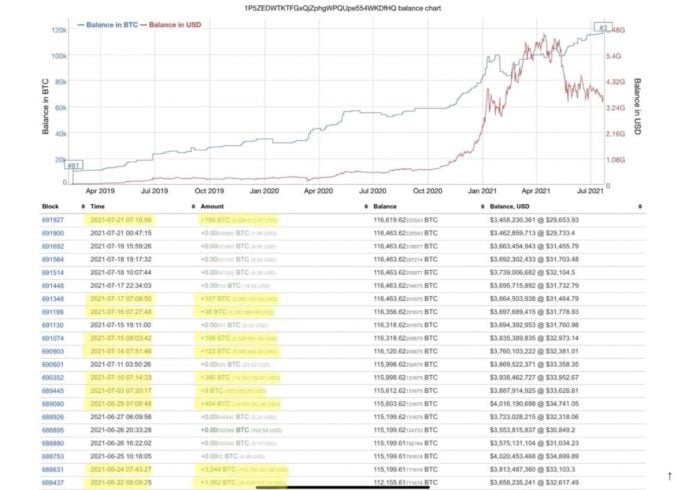 第三大比特币鲸鱼购买近 17,000 BTC