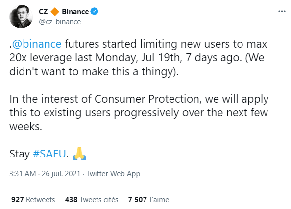 安全交易比特币和加密货币 – FTX 和币安放弃疯狂杠杆