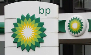 BP 加油站和徽标