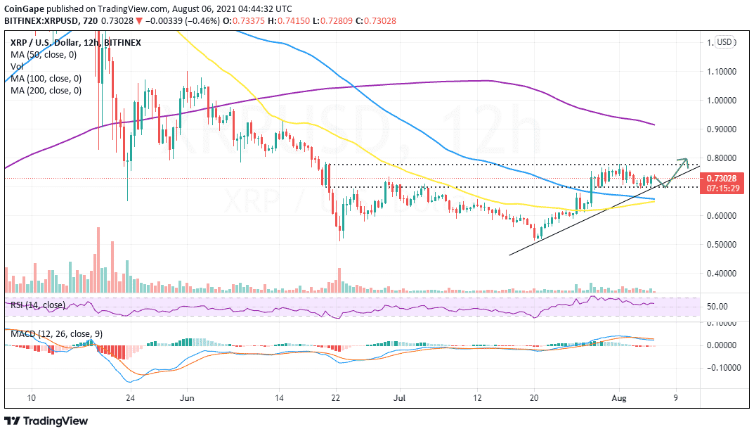 XRP/USD 价格K线走势图 