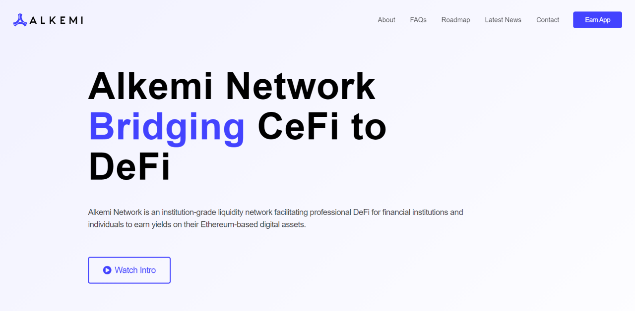 Alkemi Network 通过 DeFi 工具为 CeFi 赋能