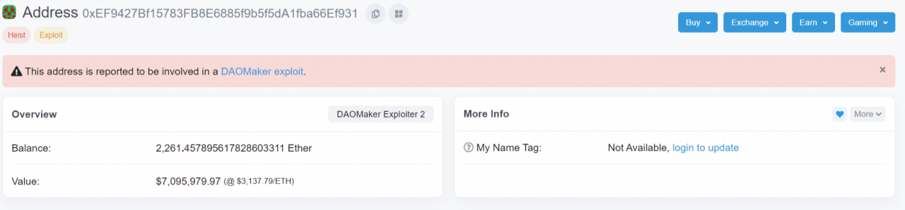 DAO Maker 黑客冲击 - 10,000 个用户帐户受到影响