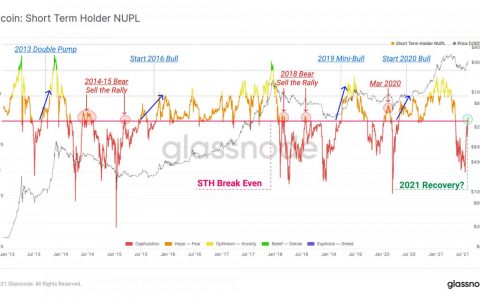 随着 BTC 价格跌破 45,000 美元，比特币“卖出反弹”指标再次闪烁
