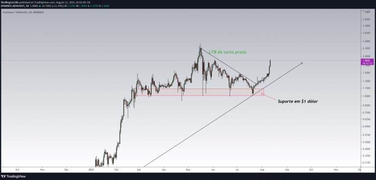 ADA 在不到 1 个月内上涨了 80%