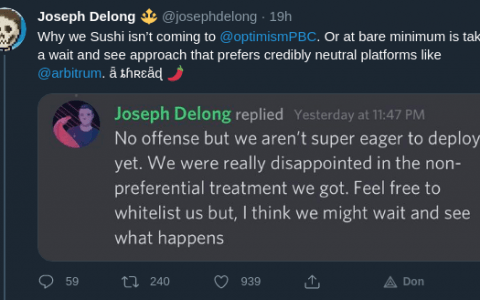 偏袒、利益冲突…… SushiSwap 和 Uniswap 之间的基调正在上涨——DeFi 领域的某些东西已经腐烂了？