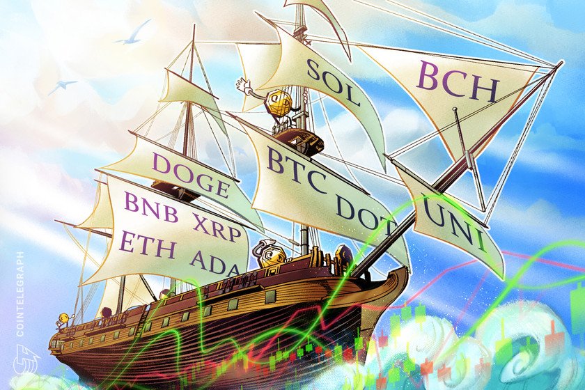 8/25 价格分析：BTC、ETH、ADA、BNB、XRP、DOGE、DOT、SOL、UNI、BCH