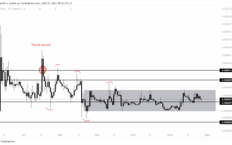 2021 年 8 月 27 日 Chiliz (CHZ) 的价格：矩形中的加密货币