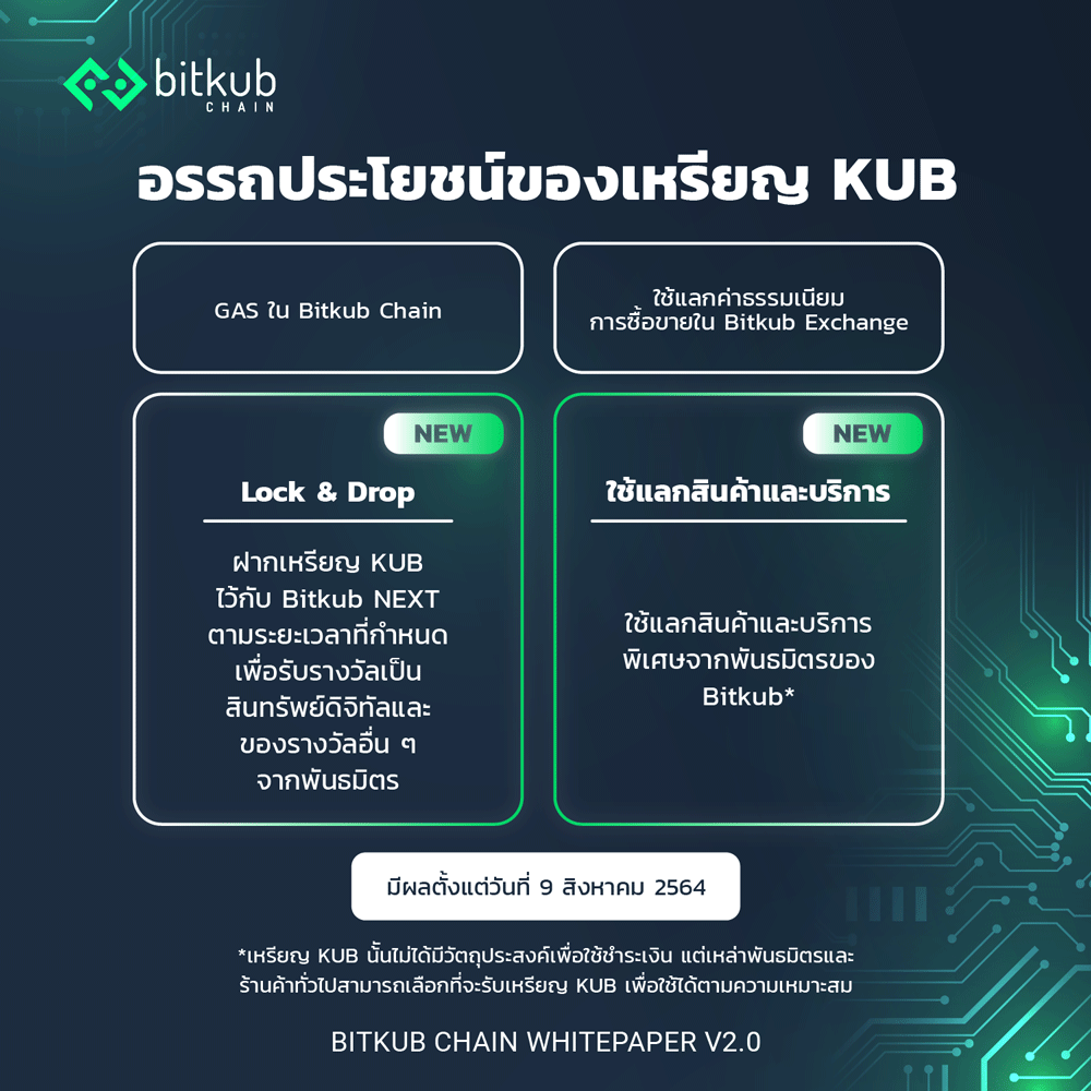 Bitkub 将销毁其 89% 的 KUB 代币，仅剩下 110,000,000 KUB