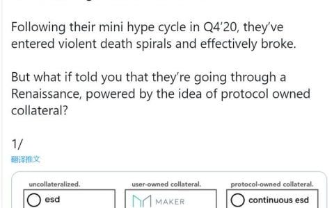 Messari 分析师：算法稳定币正在复苏