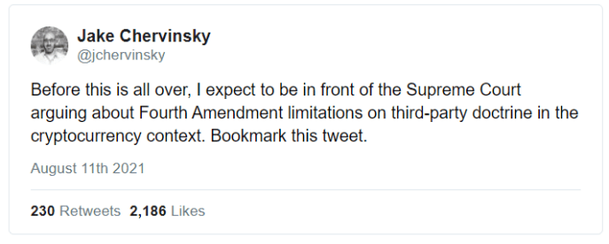 Compound总法律顾问：美国基础设施法案中的加密货币监管