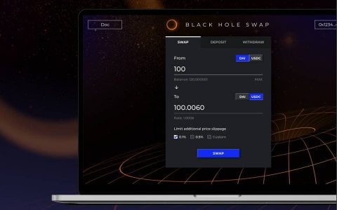 AMM 的「无限流动性」怎么玩？解读 BlackHoleSwap 稳定币互换设计