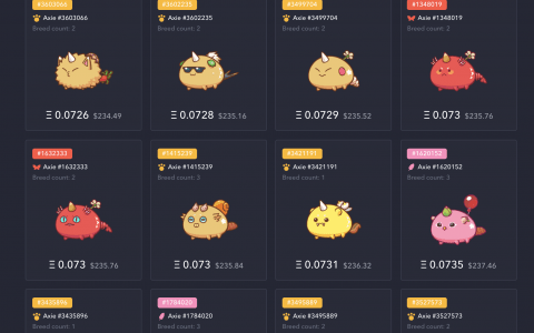 Axie Infinity 以太坊 NFT 游戏的 Grinder 工作大幅上涨