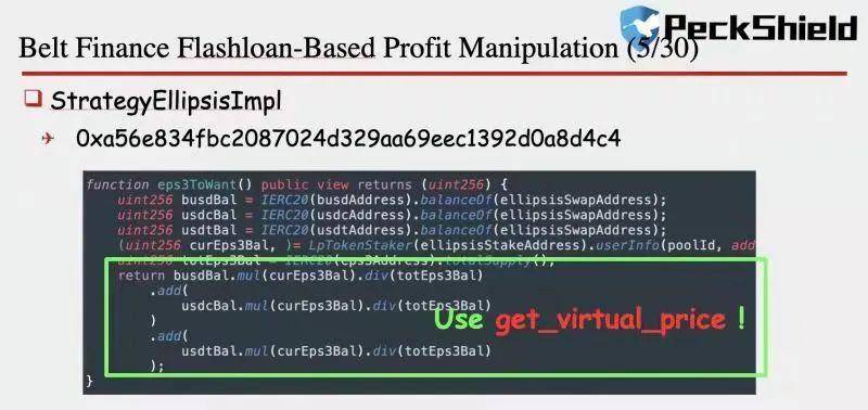 Belt Finance 遭闪电贷攻击损失逾 620 万美元，PeckShield 解析攻击细节