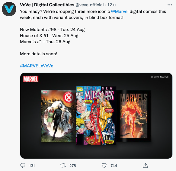 漫威发布NFT、神奇四侠等经典漫画2分钟售罄
