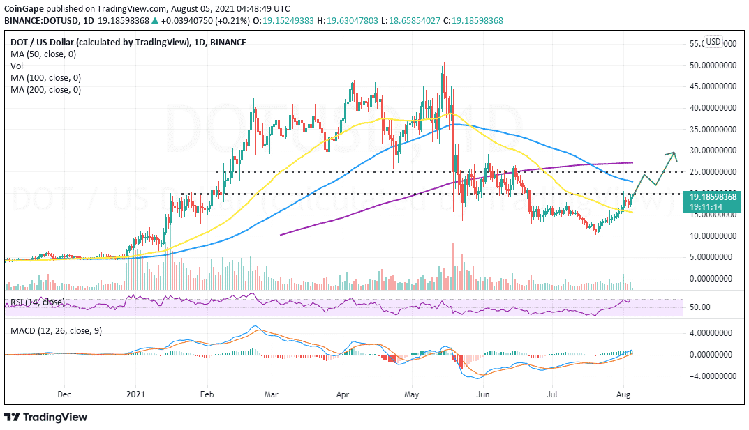 DOT/USD 价格K线走势图 