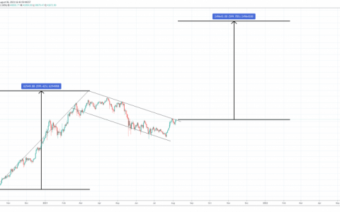 比特币中的一条线 加密货币中的每个人都在关注