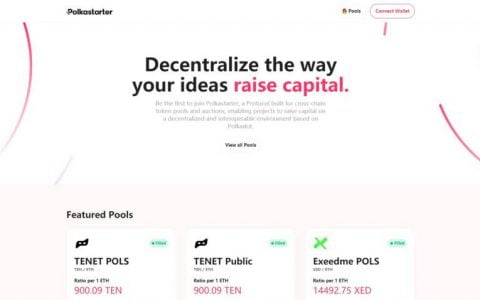 波卡生态 DeFi 协议 Polkastarter 于 1 月 14 日上线火币全球站