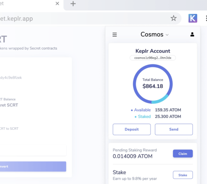二层跨链协议 Switcheo TradeHub 与基于 Cosmos 的钱包 Keplr 集成