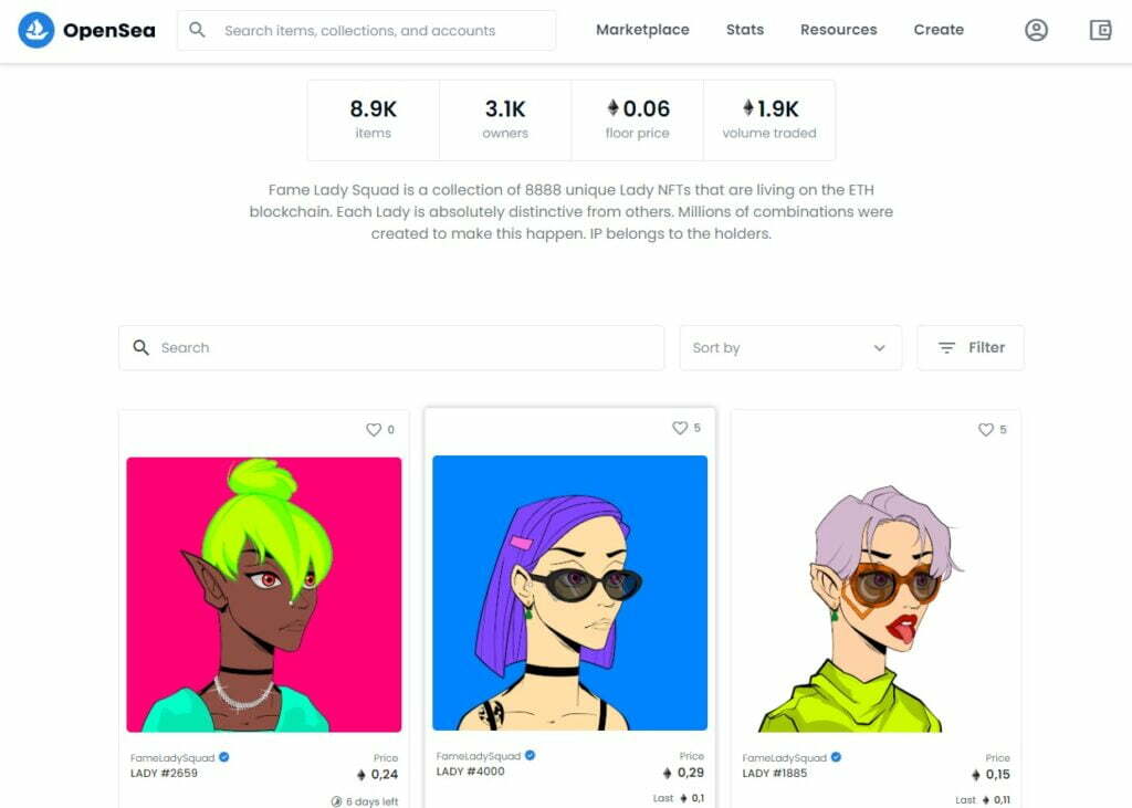 NFT 女权主义项目背后的“女性”实际上是男性