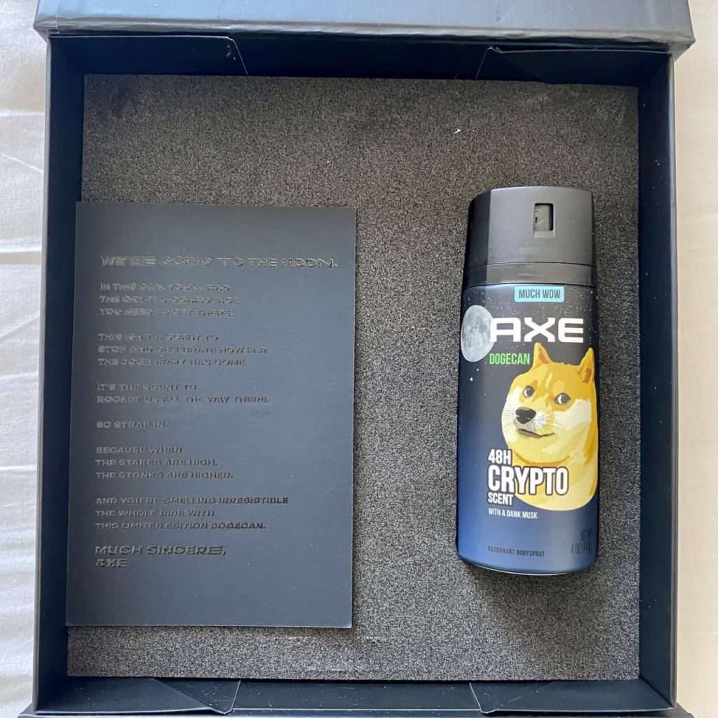 AX 推出一系列专用于狗狗币加密货币的除臭剂