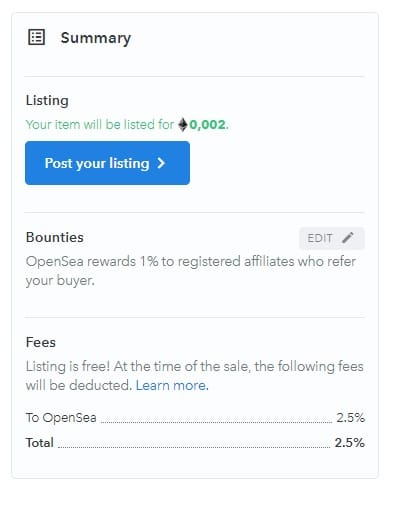 摘要-销售-nft-opensea
