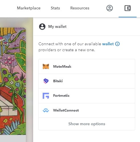 教程-openSea-step-1-connect-cryptocurrency-wallet