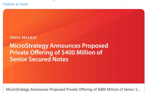 MicroStrategy 仍然贪婪比特币嘲笑风险：4 亿次购买在望