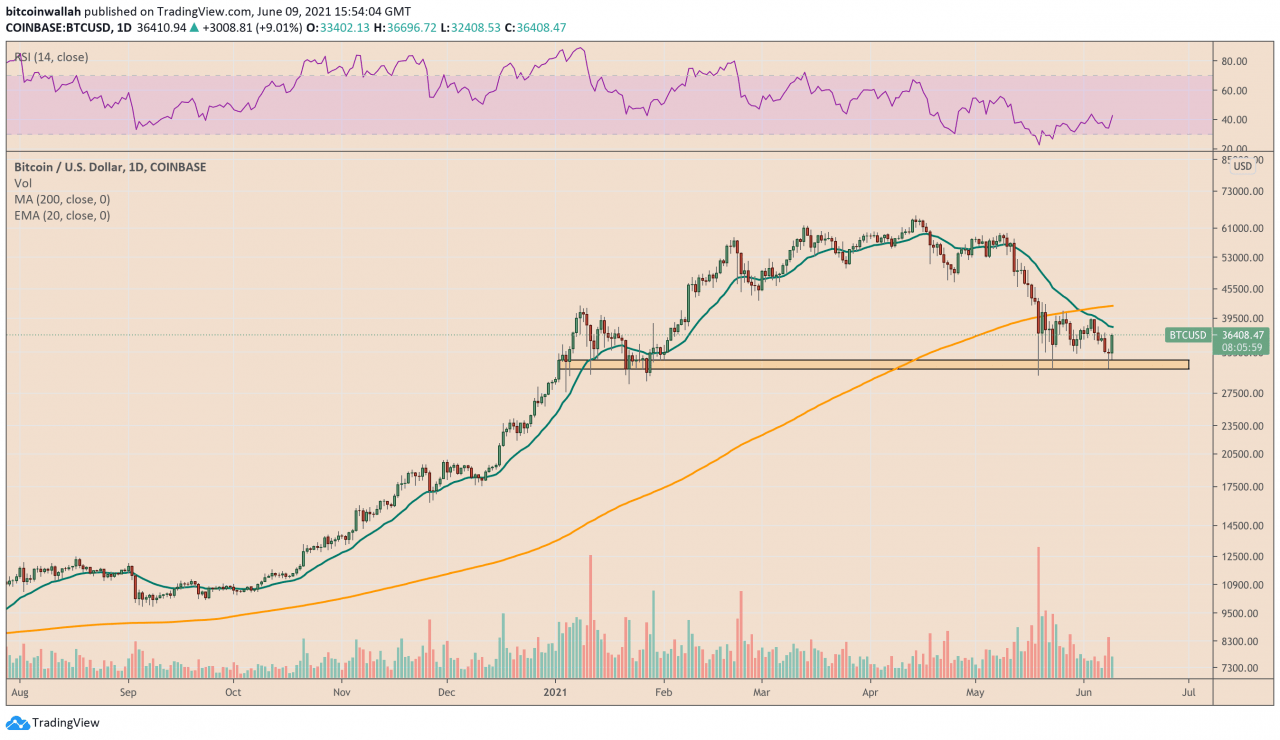 CPI 上涨能否提振比特币？ BTC 价格反弹至 36,000 美元以上的 3 个原因