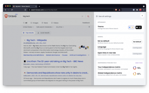 BRAVE凭借全新搜索引擎在隐私领域挑战谷歌