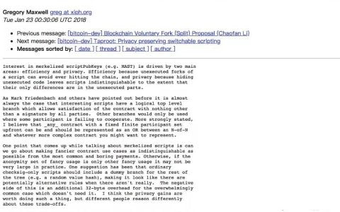 蓝狐笔记| 比特币近年最重大升级简单理解Taproot 软分叉