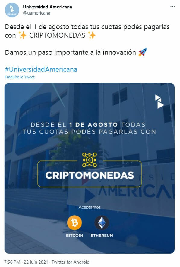 支付你在比特币和以太币上的学习费用，巴拉圭很快就会有一个有趣的想法