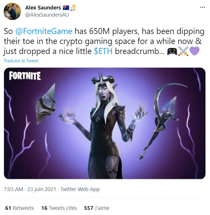 以以太坊为特色的推特