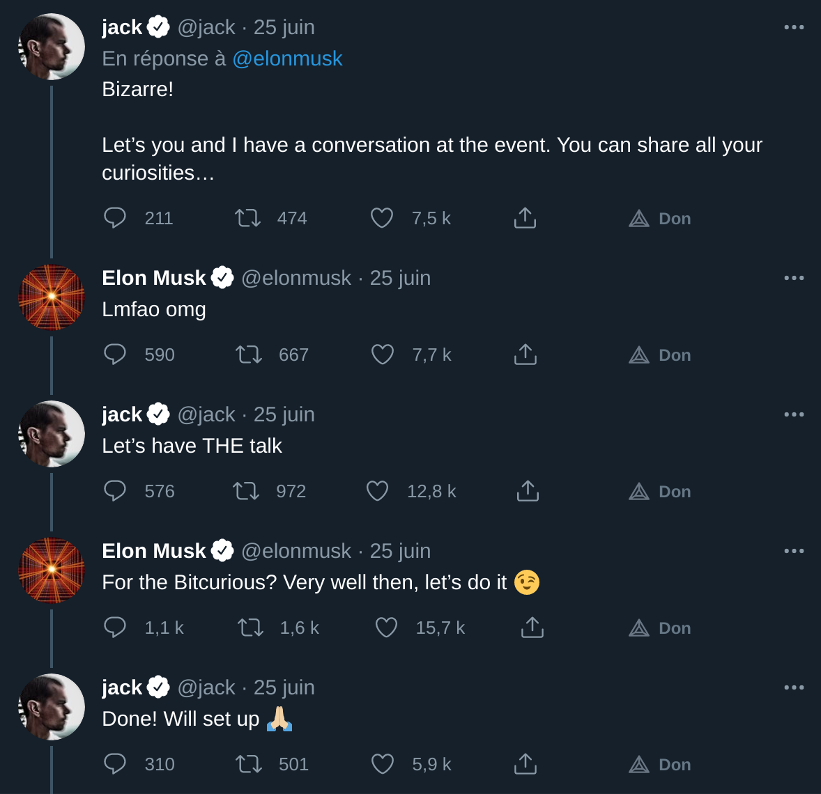 关于比特币未来的峰会 – 埃隆马斯克和杰克多尔西准备战斗