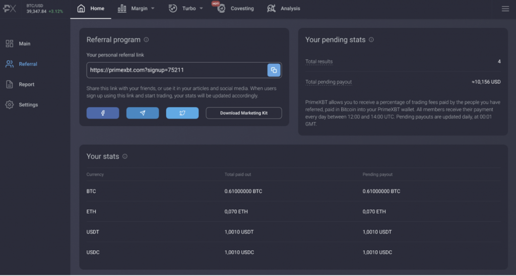 PrimeXBT V2.0 指南