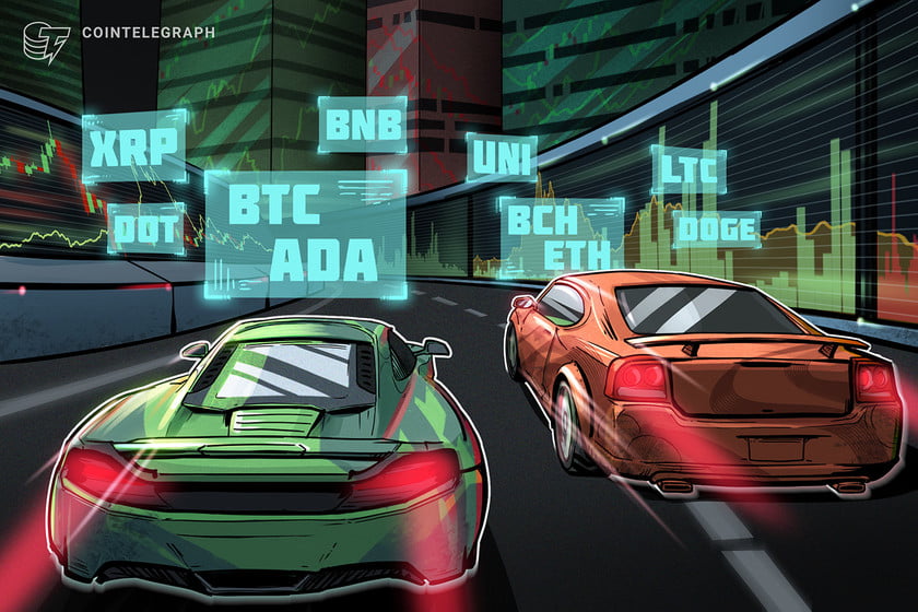 价格分析 7/6：BTC、ETH、BNB、ADA、DOGE、XRP、DOT、UNI、BCH、LTC