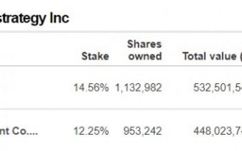间接持有比特币？ 「资本国际集团」狂买近百万股MicroStrategy