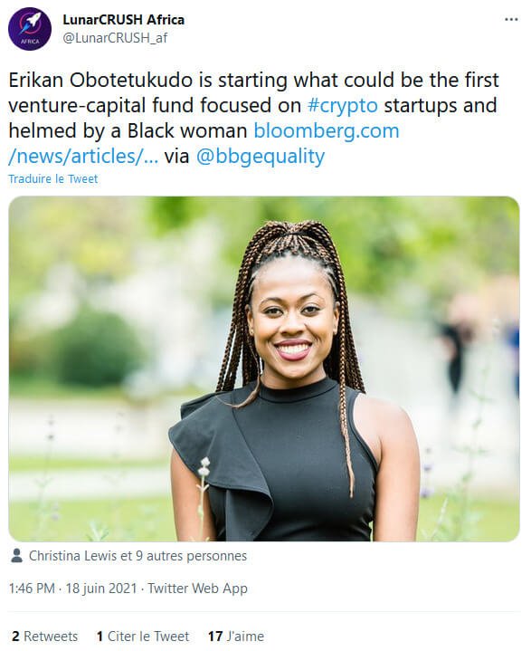 Erikan Obotetukudo 的出版，他是加密货币黑人经济赋权运动的创始人，他将领导致力于非洲加密货币项目的 Audacity 基金