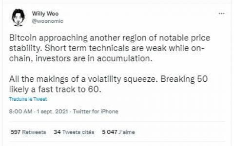 2021 年 9 月 1 日的比特币——途中的海啸还是油海？