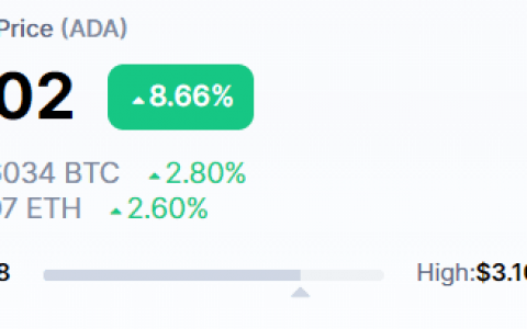 Cardano 加密货币的惊人崛起：ADA 打破记录并超过 3 美元