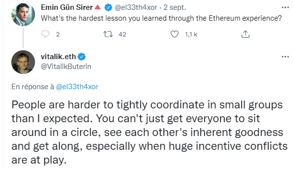 Vitalik Buterin 对以太坊（ETH）的最大遗憾