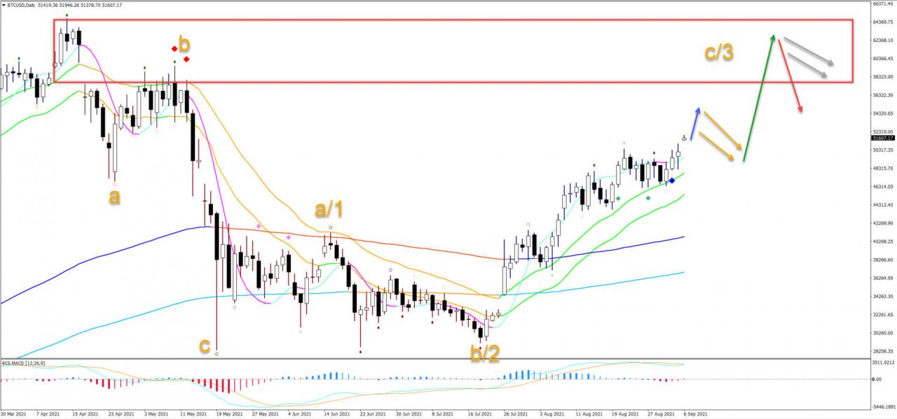 BTC/USD 突破 5 万美元后接下来会发生什么