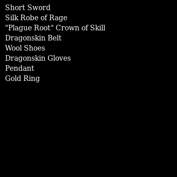 NFT 战利品示例，显示游戏中的装备和可玩物品