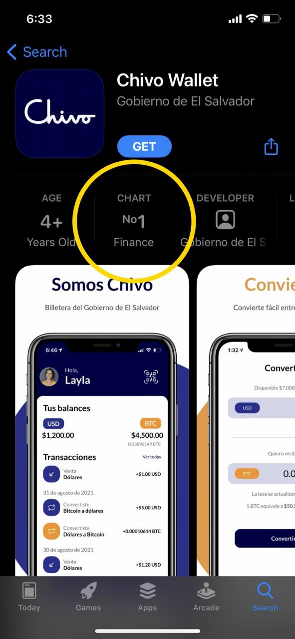Chivo 于 2021 年 9 月在 App Store 中名列前茅