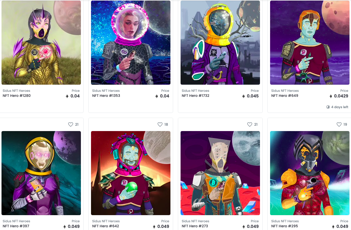 来自 Sidus 的区块链外星人：NFT STARS 最大收藏概览