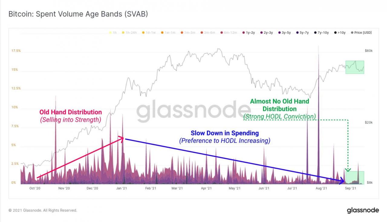 面对比特币在 50,000 美元和崩盘之间的波动，持有者保持冷静。