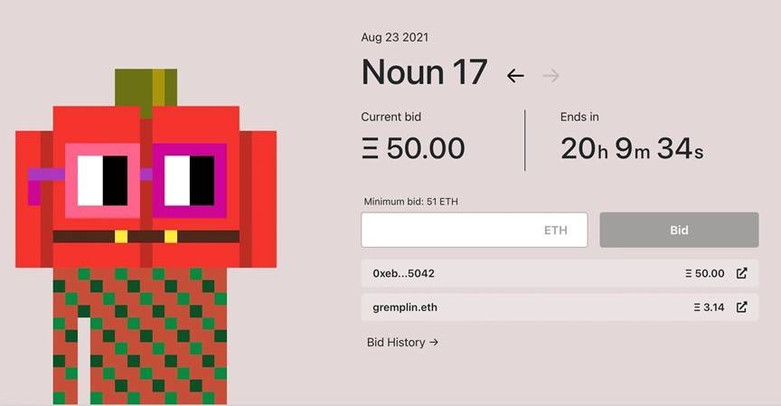 五分钟读懂「Noun」：每日随机铸造并不间断拍卖的 NFT 新实验该怎么玩？